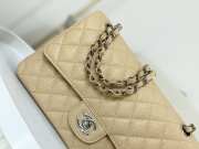 Uubags | Chanel Classic Flap Bag Caviar In Beige With Silver Hardware 25cm - 2