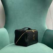 Uubags | YSL Gaby zip-around vanity case in black quilted lambskin 21x13x13cm - 6