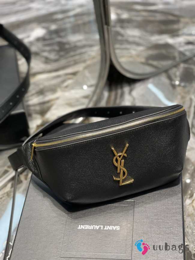 Uubags | YSL Cassandre Classic belt bag with gold buckle 25x14x3.5cm - 1