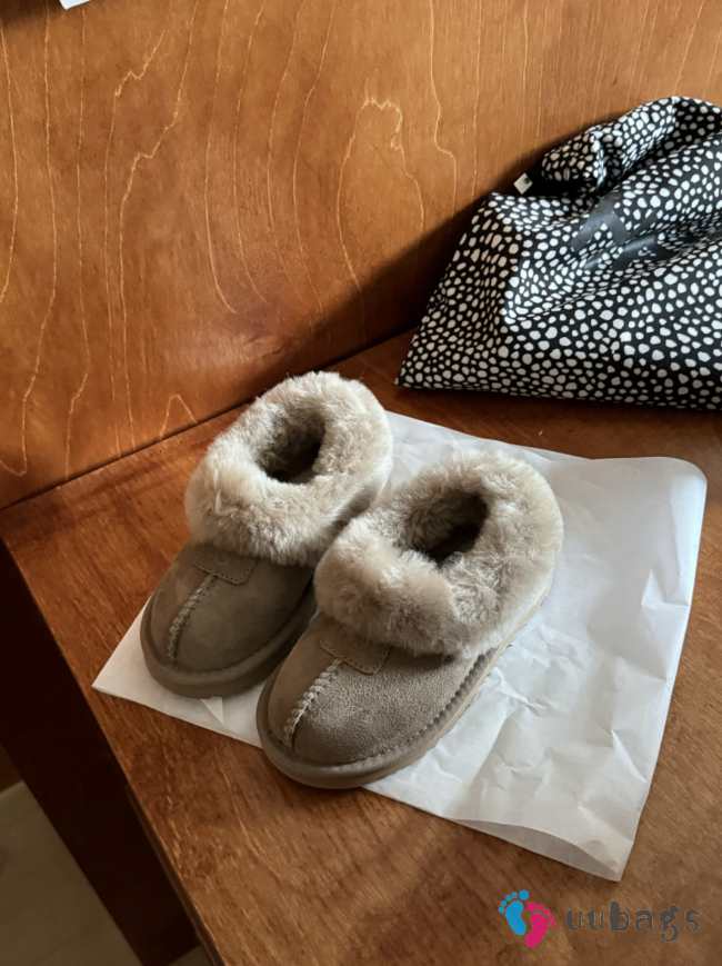 Uubags | UGG Kids' Tazzlita Sheepskin Shoes In Grey - 1