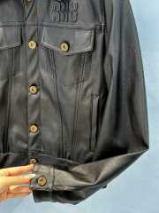 Uubags | Miu Miu Nappa leather jacket in black for women - 2