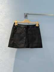 Uubags | Miu Miu Nappa leather miniskirt in black - 5