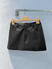 Uubags | Miu Miu Nappa leather miniskirt in black - 3