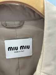 Uubags | Miu Miu Double-breasted Panama cotton trench coat - 4