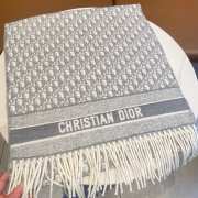 Uubags | Christian Dior Oblique Scarf Cashmere In Grey - 6