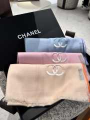 Uubags | Chanel Stole Cashmere Light Blue 90x200cm - 2