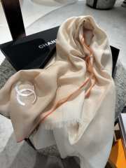 Uubags | Chanel Stole Cashmere Beige 90x200cm - 2