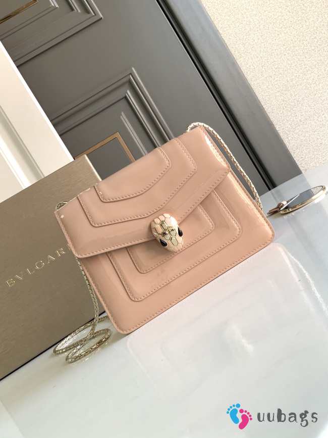 Uubags | Bvlgari Serpenti Forever Crossbody Bag In Beige 20x14x4.5cm - 1