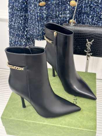 Uubags | Gucci Signoria ankle boot in black 10.5cm