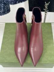 Uubags | Gucci Signoria ankle boot in burgundy 4.5cm - 3