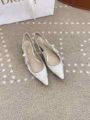 Uubags | Dior Cotton Ribbon Toile De Jouy J'Adior Slingback 1cm Pumps In White - 3