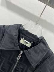 Uubags | Fendi FF Motif Bomber Jacket In Black - 2