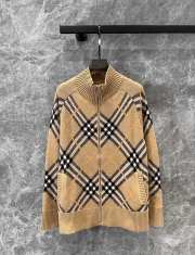 Uubags | Burberry Check Wool Blend Track Jacket - 1