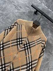 Uubags | Burberry Check Wool Blend Track Jacket - 4