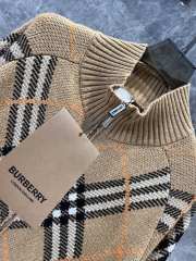 Uubags | Burberry Check Wool Blend Track Jacket - 2