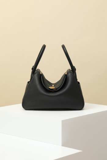 Uubags | Hermes Lindy Bag In Black 30x19x16cm 