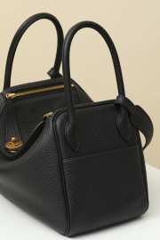 Uubags | Hermes Lindy Bag In Black 30x19x16cm  - 2