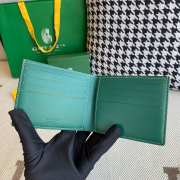 Uubags | Goyard Goyardine Bi-Fold Victoire PM Wallet Green 11x2x9cm - 4