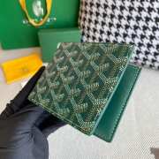 Uubags | Goyard Goyardine Bi-Fold Victoire PM Wallet Green 11x2x9cm - 6