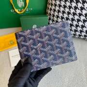 Uubags | Goyard Goyardine Bi-Fold Victoire PM Wallet Navy Blue 11x2x9cm - 6