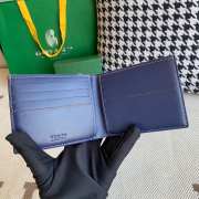 Uubags | Goyard Goyardine Bi-Fold Victoire PM Wallet Navy Blue 11x2x9cm - 3