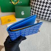 Uubags | Goyard Goyardine Bi-Fold Victoire PM Wallet Blue 11x2x9cm - 4