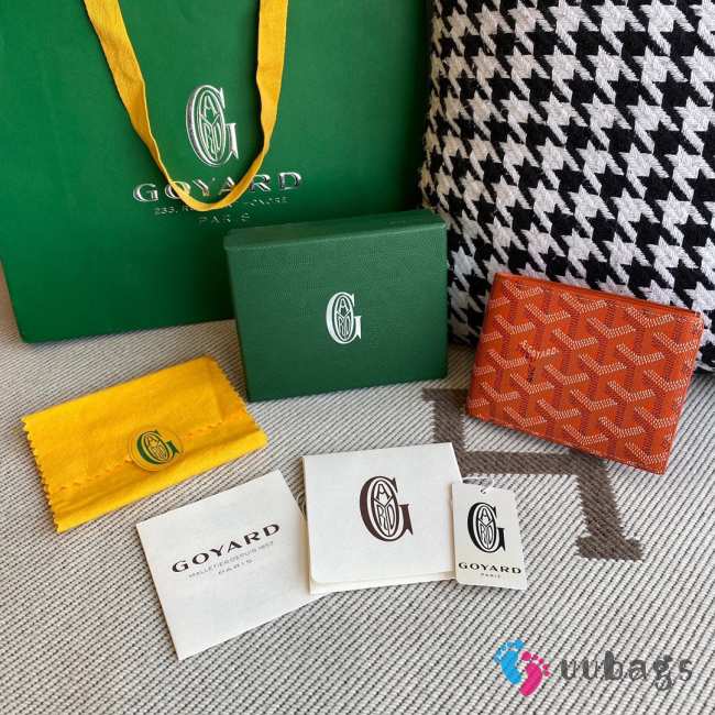 Uubags | Goyard Goyardine Bi-Fold Victoire PM Wallet Orange 11x2x9cm - 1