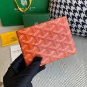 Uubags | Goyard Goyardine Bi-Fold Victoire PM Wallet Orange 11x2x9cm - 5