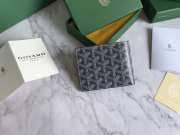 Uubags | Goyard Goyardine Bi-Fold Victoire PM Wallet In Grey 11x2x9cm - 3