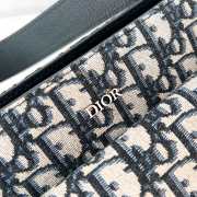 Uubags | Dior Saddle Soft Bag Beige and Black Dior Oblique Jacquard 40x29.5x14.5cm - 6