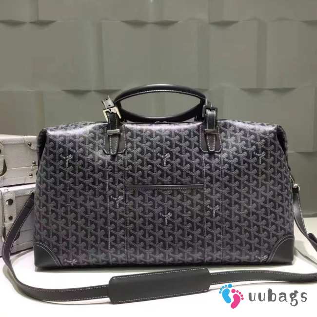 Uubags | Goyard Bowling Bag in All Black 50x18x27cm - 1