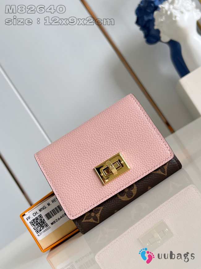 Uubags | Louis Vuitton M82398 Victorine On My Side Wallet In Light Pink 12x9.5x2.5cm - 1