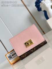 Uubags | Louis Vuitton M82398 Victorine On My Side Wallet In Light Pink 12x9.5x2.5cm - 1