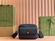 Uubags | Gucci Ophidia small crossbody bag blue and dark blue Supreme Tender canvas 23x18.5x8cm - 1