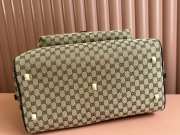 Uubags | Medium Gucci duffle bag beige and ebony original GG canvas 45x28x24cm - 4