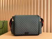 Uubags | Gucci medium diaper bag in black/grey Supreme canvas 44x28x14cm - 1