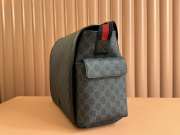 Uubags | Gucci medium diaper bag in black/grey Supreme canvas 44x28x14cm - 5