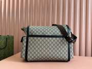 Uubags | Gucci medium diaper bag in beige/black Supreme canvas 44x28x14cm - 3