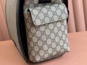 Uubags | Gucci medium diaper bag in beige/black Supreme canvas 44x28x14cm - 2