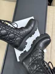 Uubags | Dior D-Unit Ankle Boot Black Quilted Cannage Calfskin - 6