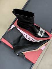 Uubags | Roger Vivier pointed toe boots in black 6cm - 5