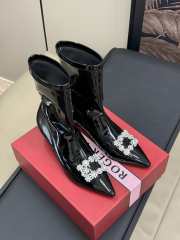 Uubags | Roger Vivier pointed toe boots with glossy leather 6cm - 4