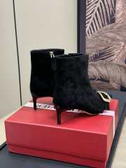 Uubags | Roger Vivier Canard Booties in black suede 5.5cm - 5