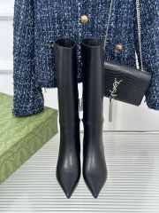 Uubags | Gucci Signoria boot in black leather 4.5cm - 2