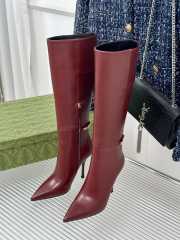 Uubags | Gucci Signoria boot in red leather 4.5cm - 3