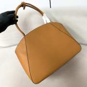 Uubags | Prada 1BG510 large leather tote bag in caramel 40x30.5x17cm - 2