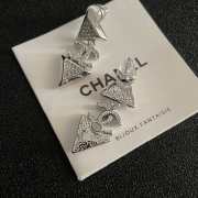 Uubags | Chanel earrings diamond silver - 1