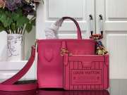 Uubags | Louis Vuitton M12106 neverfull bandoulière Inside Out BB Bag In rose pondichery cowhide 24x14x9cm - 1