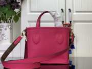 Uubags | Louis Vuitton M12106 neverfull bandoulière Inside Out BB Bag In rose pondichery cowhide 24x14x9cm - 4