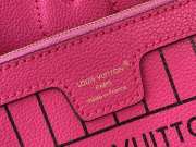 Uubags | Louis Vuitton M12106 neverfull bandoulière Inside Out BB Bag In rose pondichery cowhide 24x14x9cm - 2